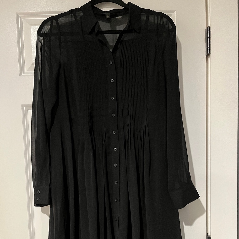 Banana Repluplic Shift Dress with sheer shell